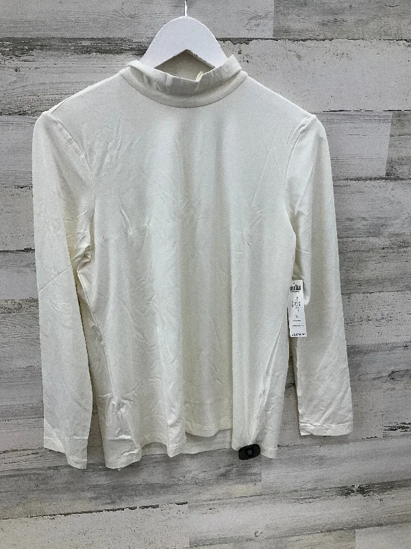 women's tops for those who want to add a pop of color to their outfitsTop Long Sleeve By Chicos In Ivory, Size: M