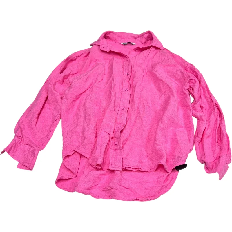 women's tops for those who want to create outfits that are both unique and memorableTop Long Sleeve By Stardivarius In Pink, Size: S