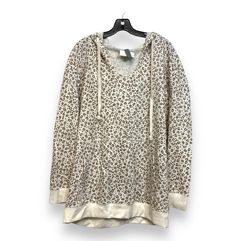 long-sleeved women's topsTop Long Sleeve By Honeyme In Animal Print, Size: Xxl