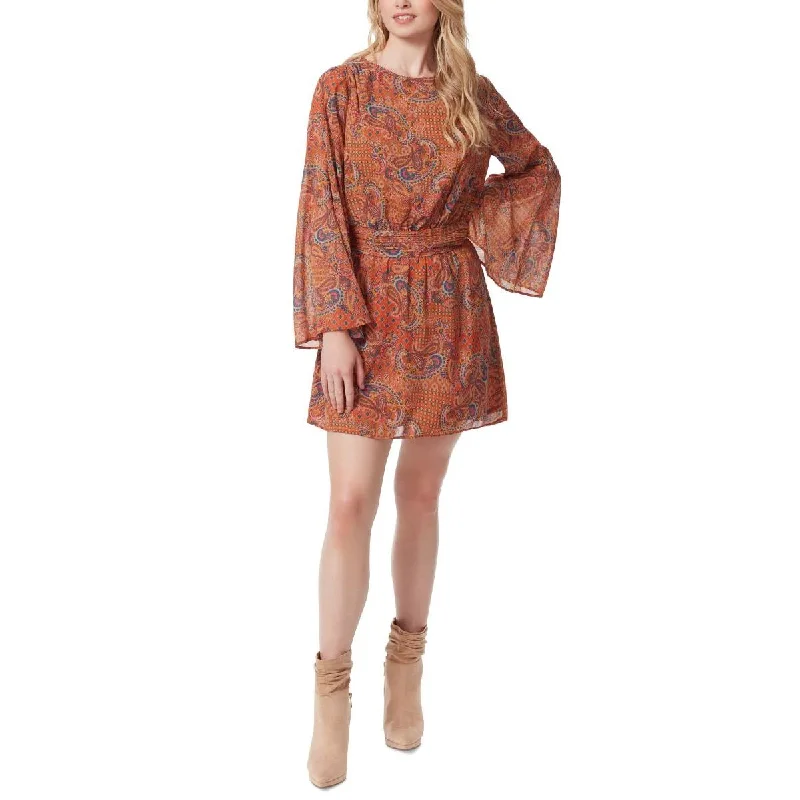 Embellished DressJessica Simpson Womens Paisley Short Mini Dress