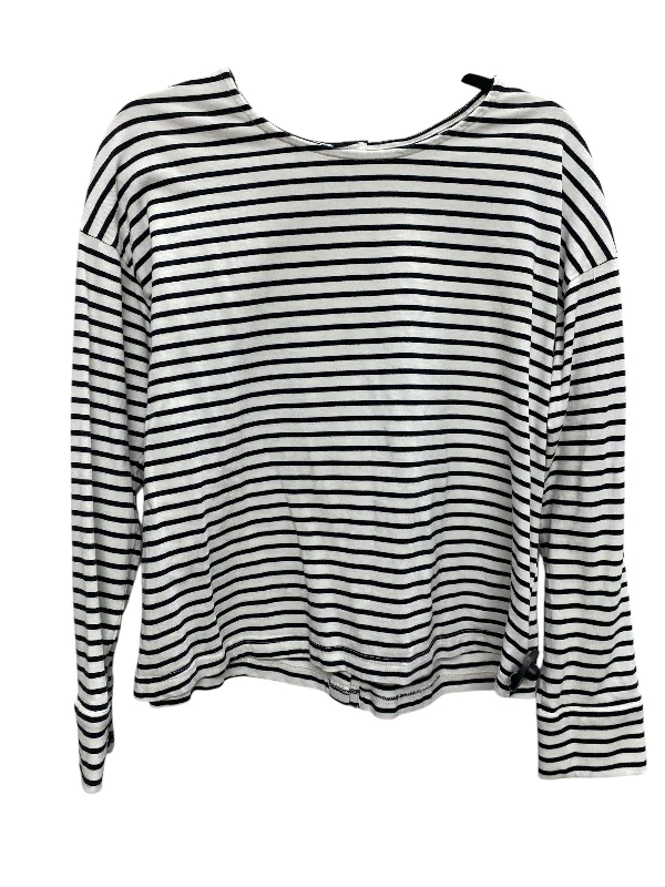 women's tops for those who want to add a bit of flair and personality to their looksTop Long Sleeve By Who What Wear In Striped Pattern, Size: M