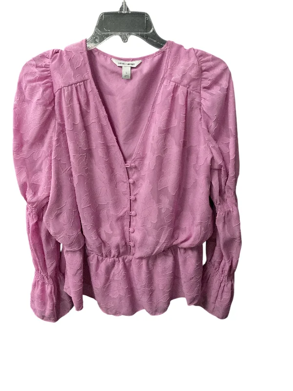 cozy women's tops for fall and winterTop Long Sleeve By Top Moda In Purple, Size: L