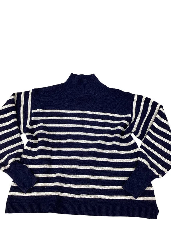 women's tops with asymmetrical designsTop Long Sleeve By Topshop In Striped Pattern, Size: S