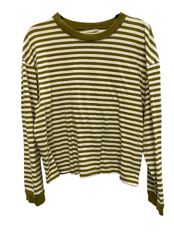 women's tops for those who want to create outfits that are both trendy and timelessTop Long Sleeve Basic By Madewell In Green, Size: L