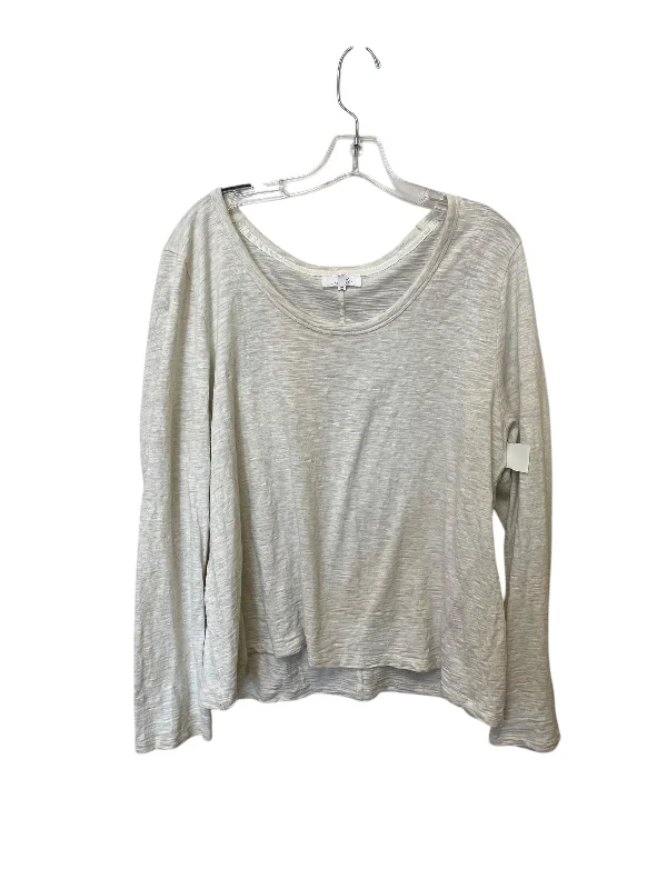 women's tops for those who want to create outfits that are both trendy and timelessTop Long Sleeve Basic By Soma In Cream, Size: Xl