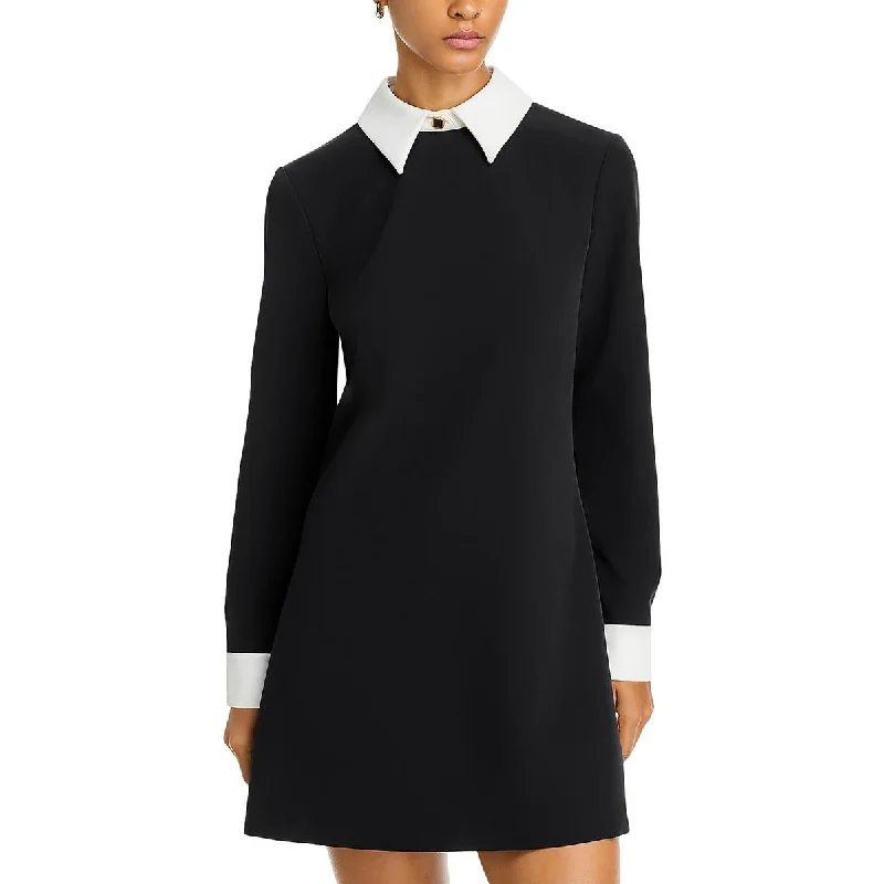 women's sustainable dressesFrench Connection Womens Collar Casual Mini Dress