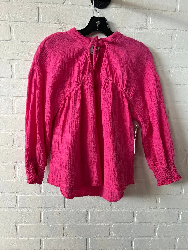 women's tops for those who want to wear pieces that are both comfortable and stylishTop Long Sleeve By Evereve In Pink, Size: S