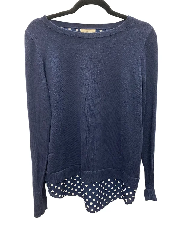 off-the-shoulder women's topsTop Long Sleeve By Loft In Blue, Size: S