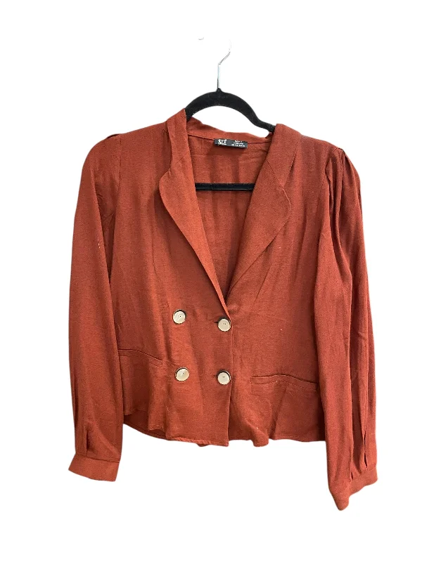 women's stylish topsTop Long Sleeve By Zara In Orange, Size: S