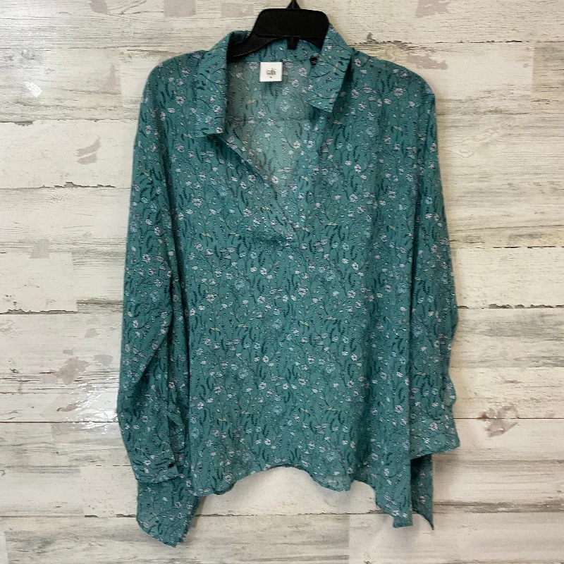 luxury women's topsTop Long Sleeve By Cabi In Green, Size: M