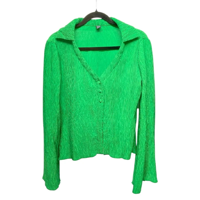 women's tops with unique designsTop Long Sleeve By Clothes Mentor In Green, Size: M