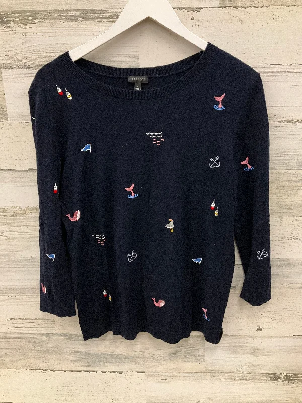 women's tops for boho-chic stylesTop Long Sleeve By Talbots In Navy, Size: M