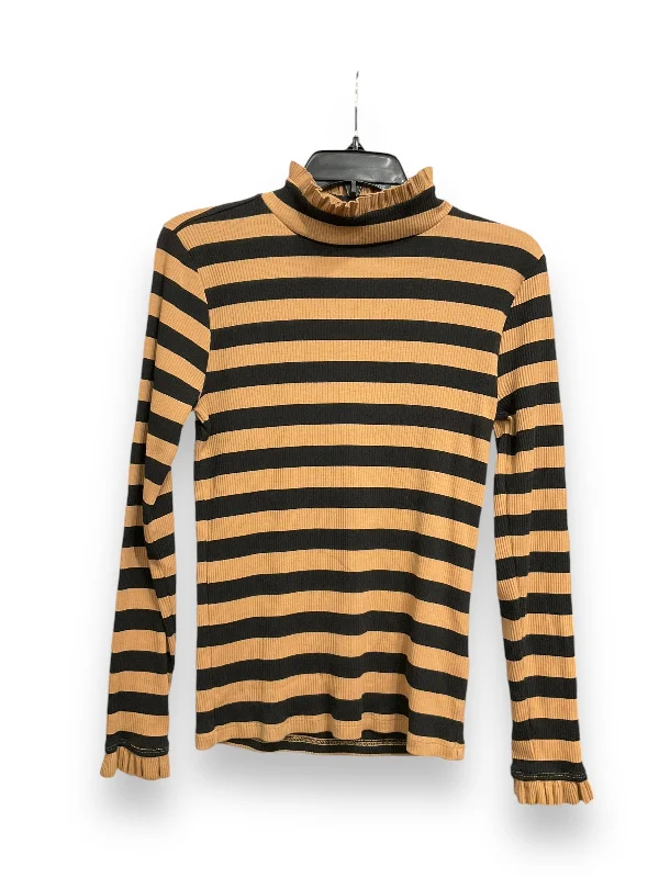 women's tops for those who love to experiment with fashionTop Long Sleeve By J. Crew In Striped Pattern, Size: M