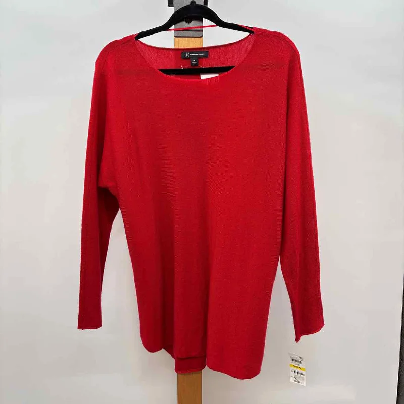 luxury women's topsInc Women's Size M Red Solid Tunic