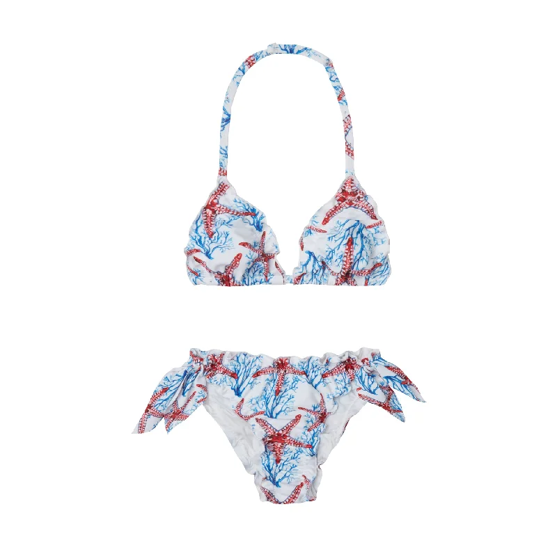 Chlorine-Free Female SwimwearGIRL'S FROU FROU BIKINI ASTERIAS RED