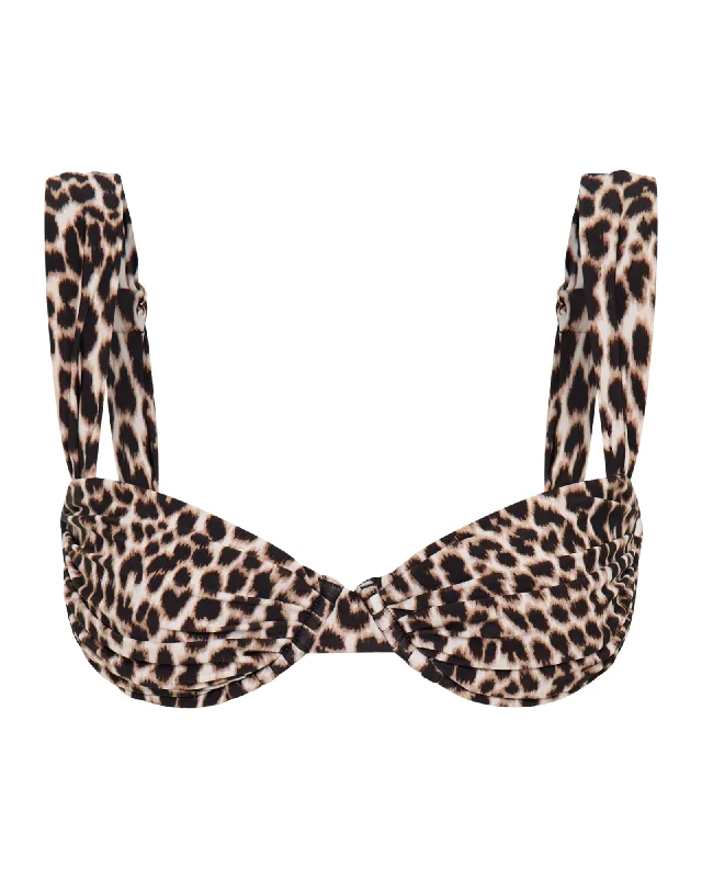 Matching Swimwear Set FemaleRhodes Top Leopard