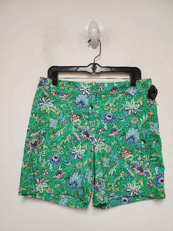 women's buttoned shortsShorts By Talbots In Floral Print, Size: 10