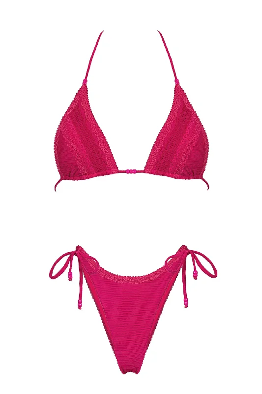 Scoop-Neck Female SwimwearIRENE Bikini Set