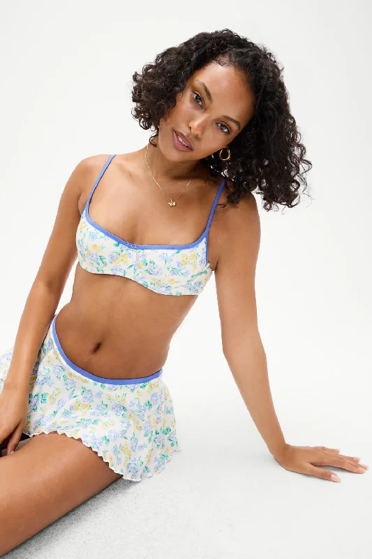 Geometric Print Female SwimwearCola Shine Underwire Bikini Top - Coastal Floral