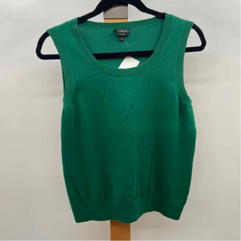 camisoles for womenTalbots Women's Size M Green Solid Vest