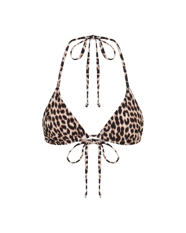 Recycled Female SwimwearRio Top Leopard