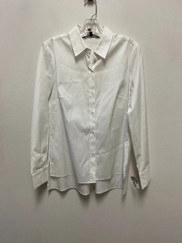 women's tops for those who want to add a touch of sophistication to their casual attireBlouse Long Sleeve By White House Black Market In White, Size: M