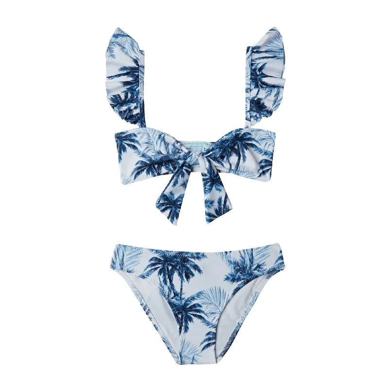 Maternity Female SwimwearGIRL'S TIE KNOT BIKINI PALMS