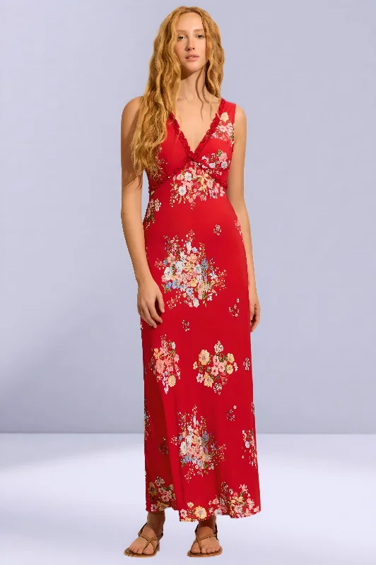 Ribbon DressAUGUSTE THE LABEL Womens Yolanda Maxi Dress - Red