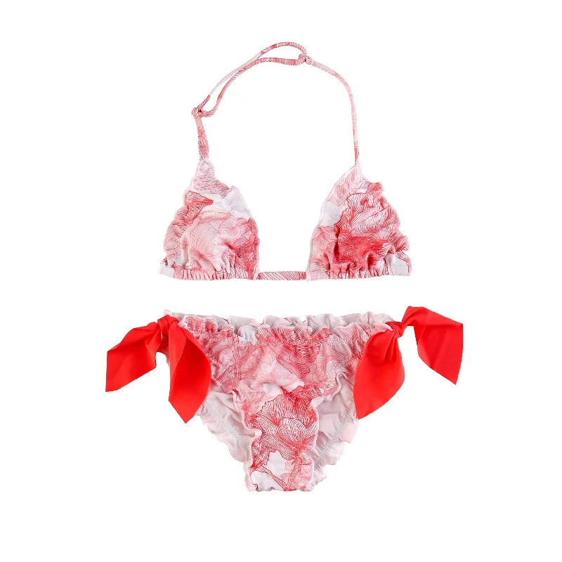 Sheer Female SwimwearGIRL'S FROU FROU BIKINI ADELE FLOWERS