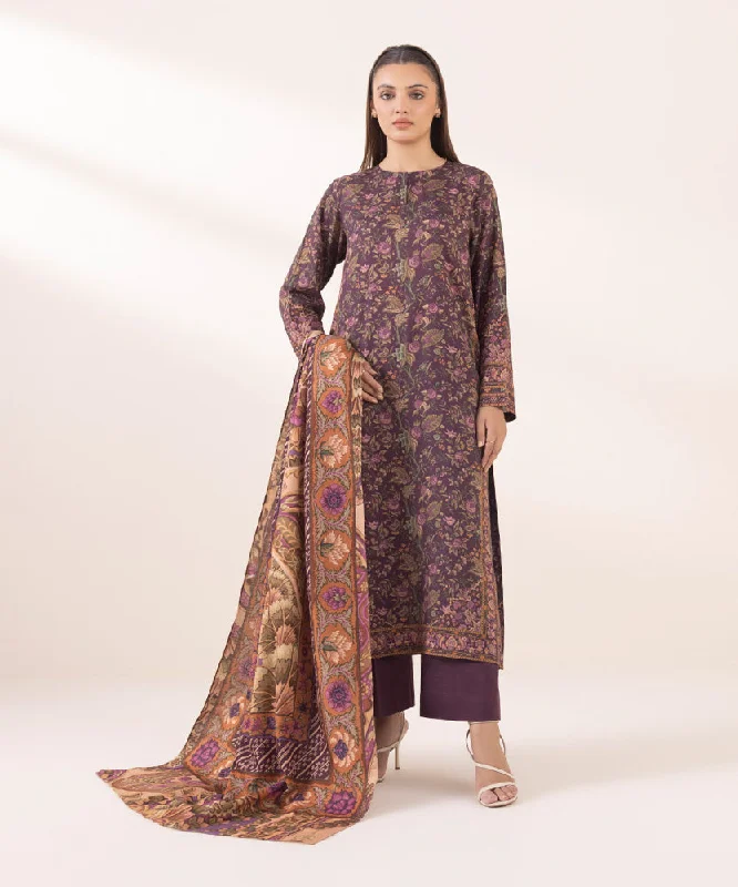 women's tops for business casual attirePrinted Light Khaddar Dupatta