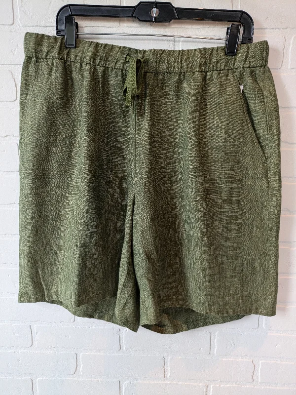 women's knee-length shortsShorts By Eileen Fisher In Green, Size: 12