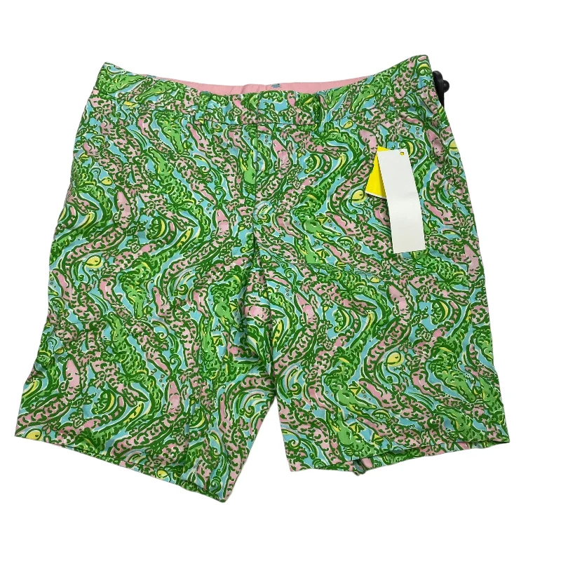 women's distressed shortsShorts Designer By Lilly Pulitzer In Green, Size: 4