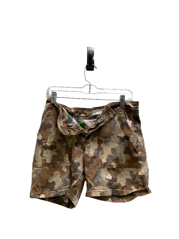 women's travel shortsShorts By Anthropologie In Camouflage Print, Size: S