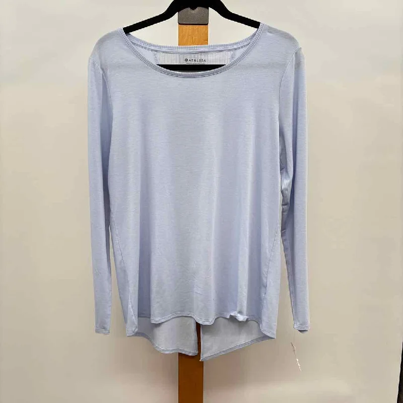 women's tops for those who want to add a personal touch to their wardrobe with unique and one-of-a-kind piecesAthleta Women's Size M Blue Solid Long Sleeve Shirt