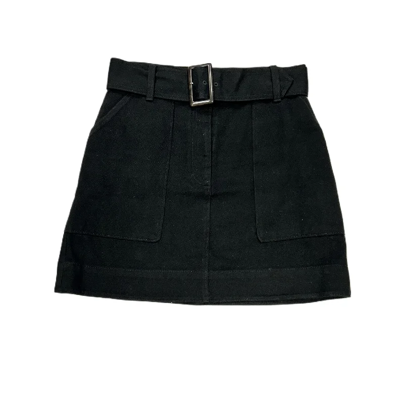 women's high-slit skirtsBlack Denim Skirt Mini & Short By Banana Republic, Size: 8