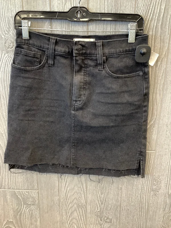 women's pleated skirtsBlack Denim Skirt Mini & Short Madewell, Size 2