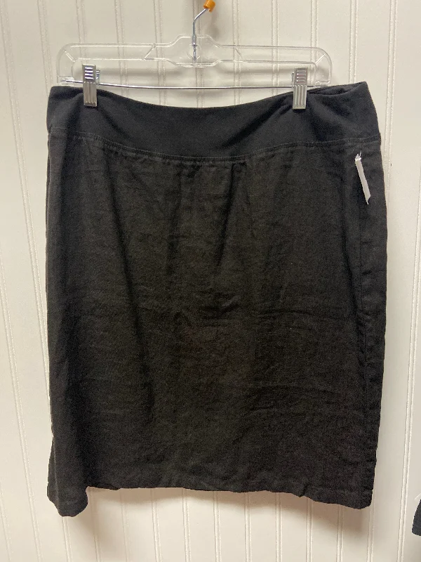 women's adventure-ready evening skirtsBlack Skirt Midi Cma, Size 14