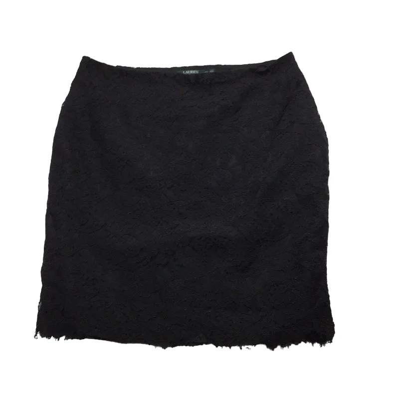 women's cocktail skirtsBlack Skirt Midi Ralph Lauren, Size 16