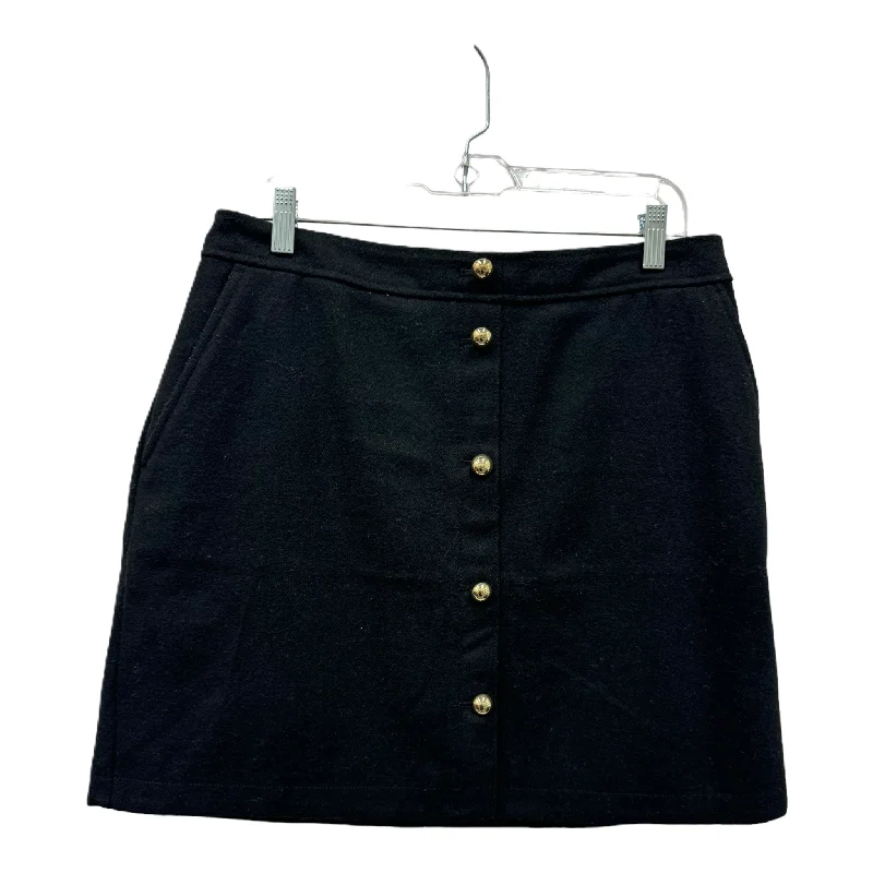 women's classic chiffon skirtsBlack Skirt Mini & Short By Loft, Size: 10