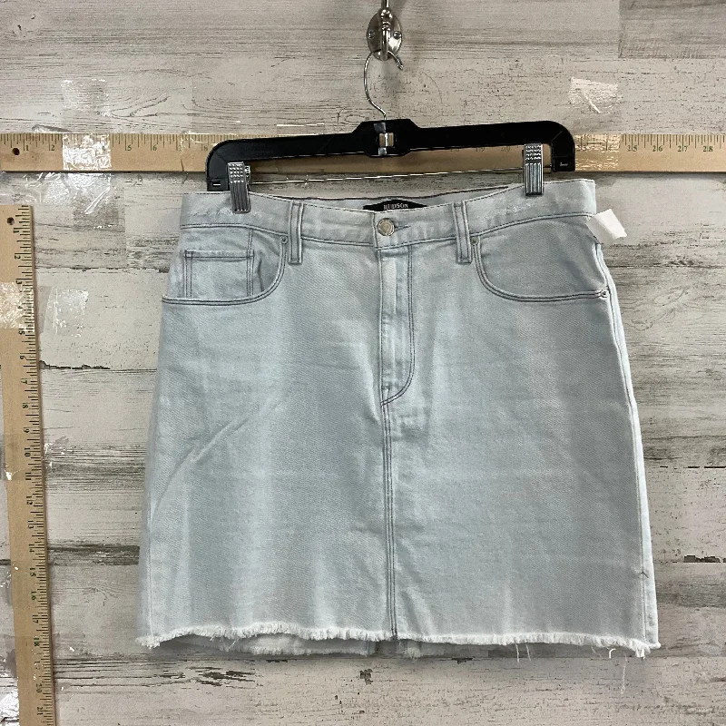 women's cool work skirtsBlue Denim Skirt Mini & Short Hudson, Size 8