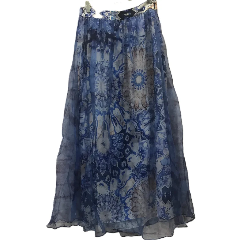 women's luxury lace skirtsBlue Skirt Maxi By Cmc, Size: 16