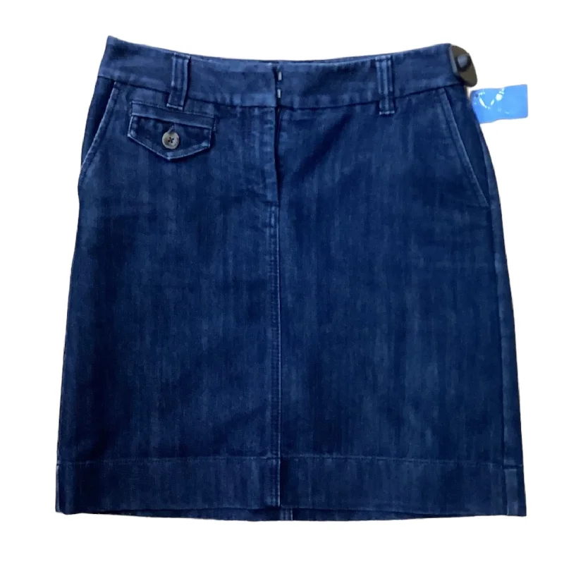 women's work skirtsDenim Blue Skirt Mini & Short Ann Taylor, Size 2