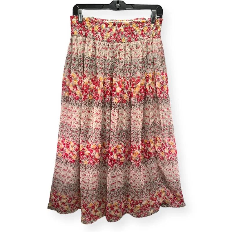 women's wool skirtsFloral Print Skirt Maxi Miami, Size M