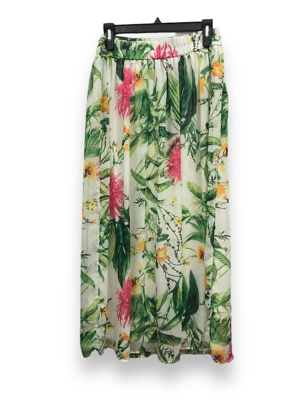 women's pleated skirtsFloral Print Skirt Midi Sunny Leigh, Size S