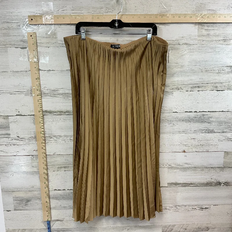 women's sustainable striped skirtsGold Skirt Midi J. Crew, Size 2x