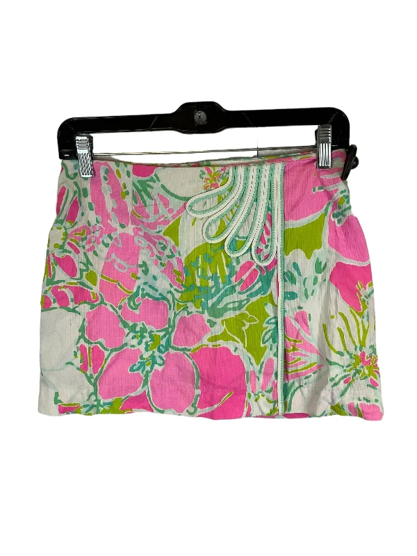 women's zip-up skirtsPink Skirt Designer Lilly Pulitzer, Size 00