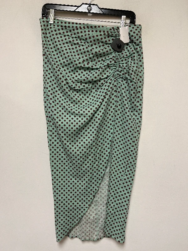 women's striped tulip skirtsPolkadot Pattern Skirt Maxi Zara, Size 8