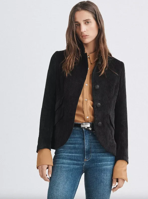 women's tops for everyday eleganceSlade Corduroy Blazer - Black