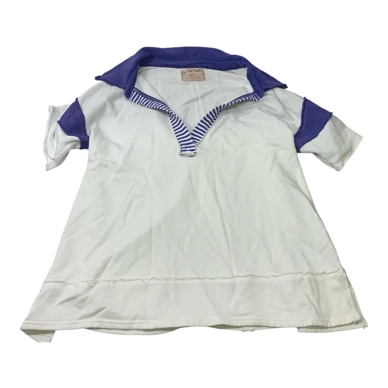 cozy women's tops for fall and winterTunic Short Sleeve By We The Free In Blue & White, Size: Xs