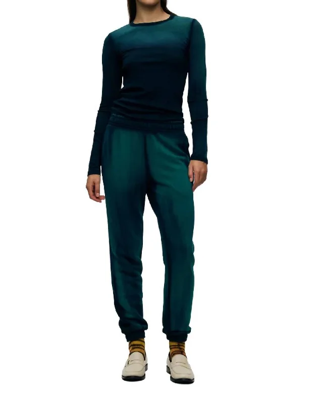 women's distressed pantsBrooklyn Sweatpants In Teal Blue Cast